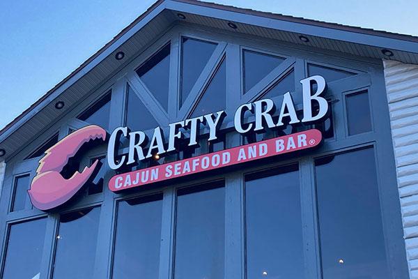 Crafty Crab Building Sign