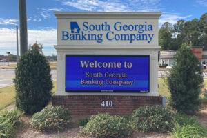 South Georgia Banking Company Digital LED Sign