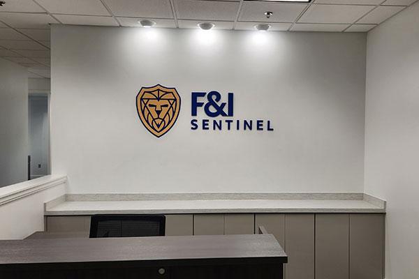 F&I Sentinel Indoor Wall Sign