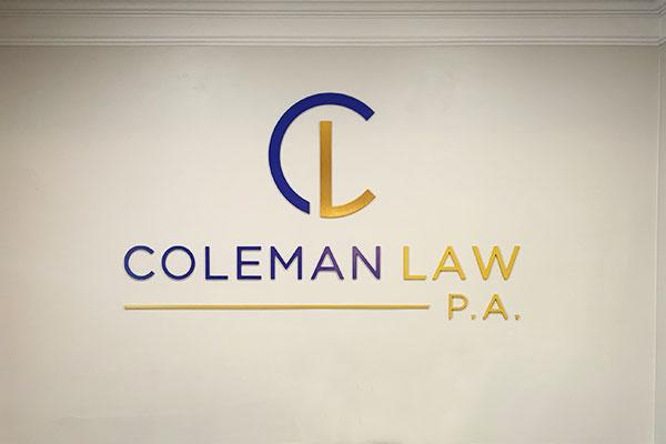 Coleman Law Office Sign