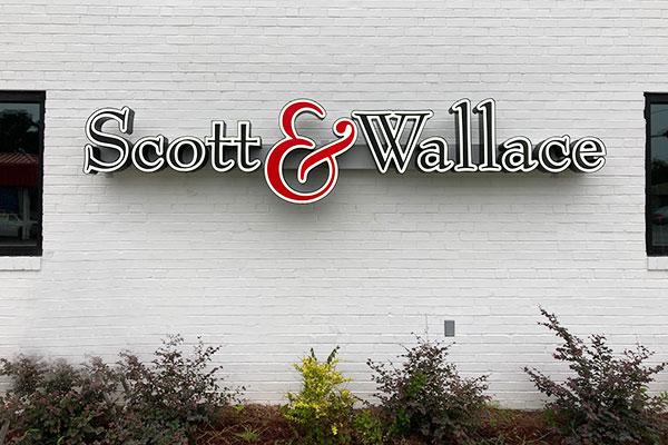 Scott & Wallace Building Sign
