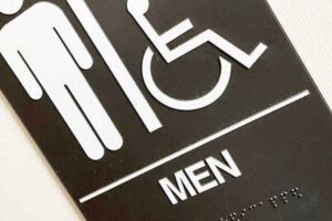 Men's ADA Bathroom Sign