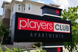 Players Club Apartment Complex Monument