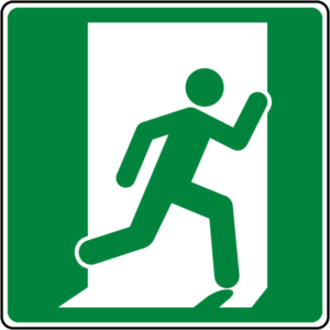Emergency Exit Construction Site Sign