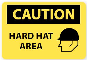 Hard Hat Area Sign