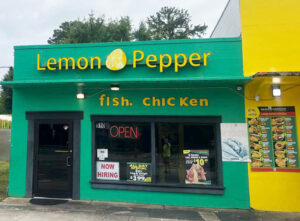 Lemon Pepper Restaurant Sign