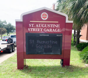 FSU St. Augustine Garage Sign